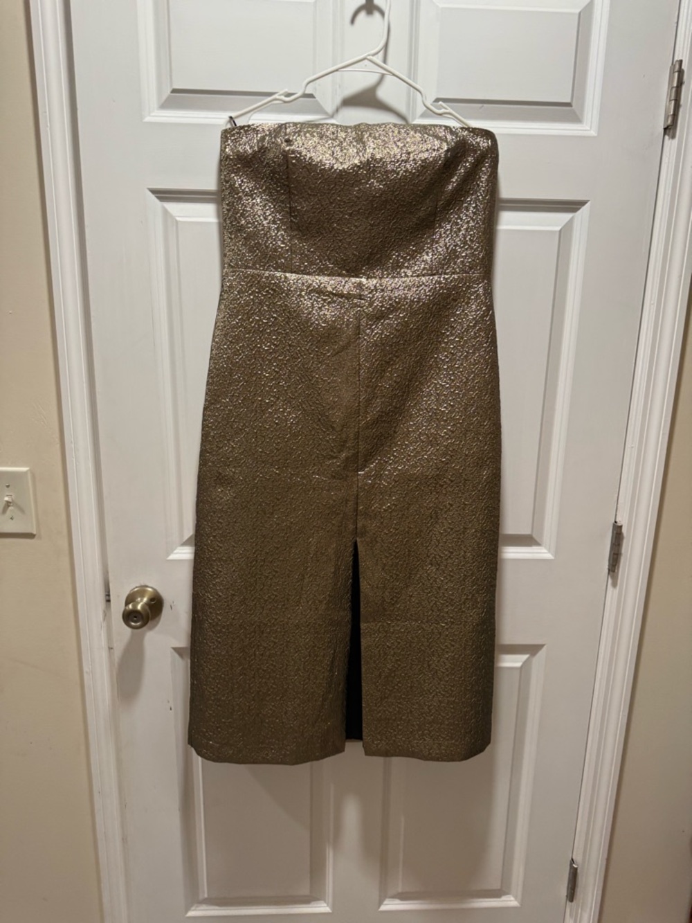 Metallic Strapless Abercrombie and Fitch Dress - Picture 2 of 4